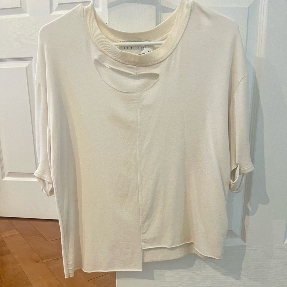 💕💕IRO size XS white cutout t-shirt- offers welcomed!!💕💕